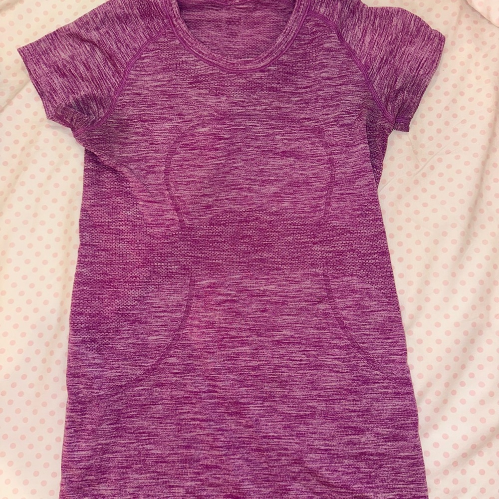 LULULEMON PURPLE SWIFTLY. Heathered purple